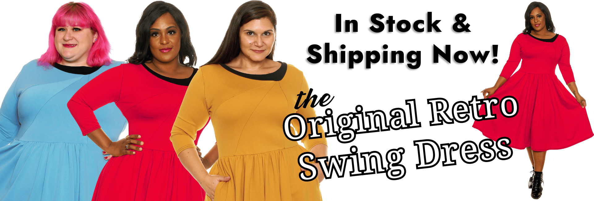 The Original Retro Swing Dress, In Stock And Shipping Now!