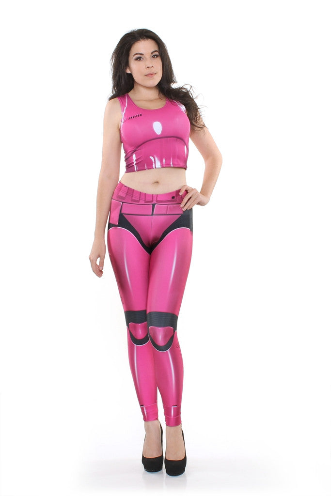 Latex leggings outlet pink