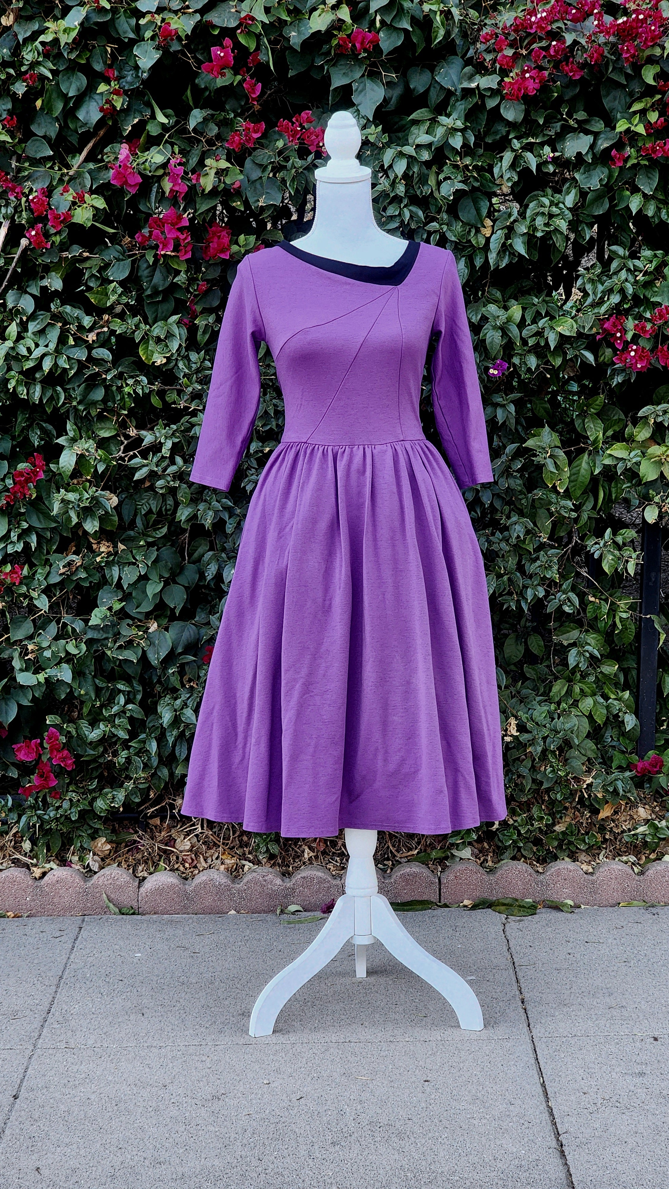 Original Retro Swing Dress in Purple Original Retro Swing Dress in Purple