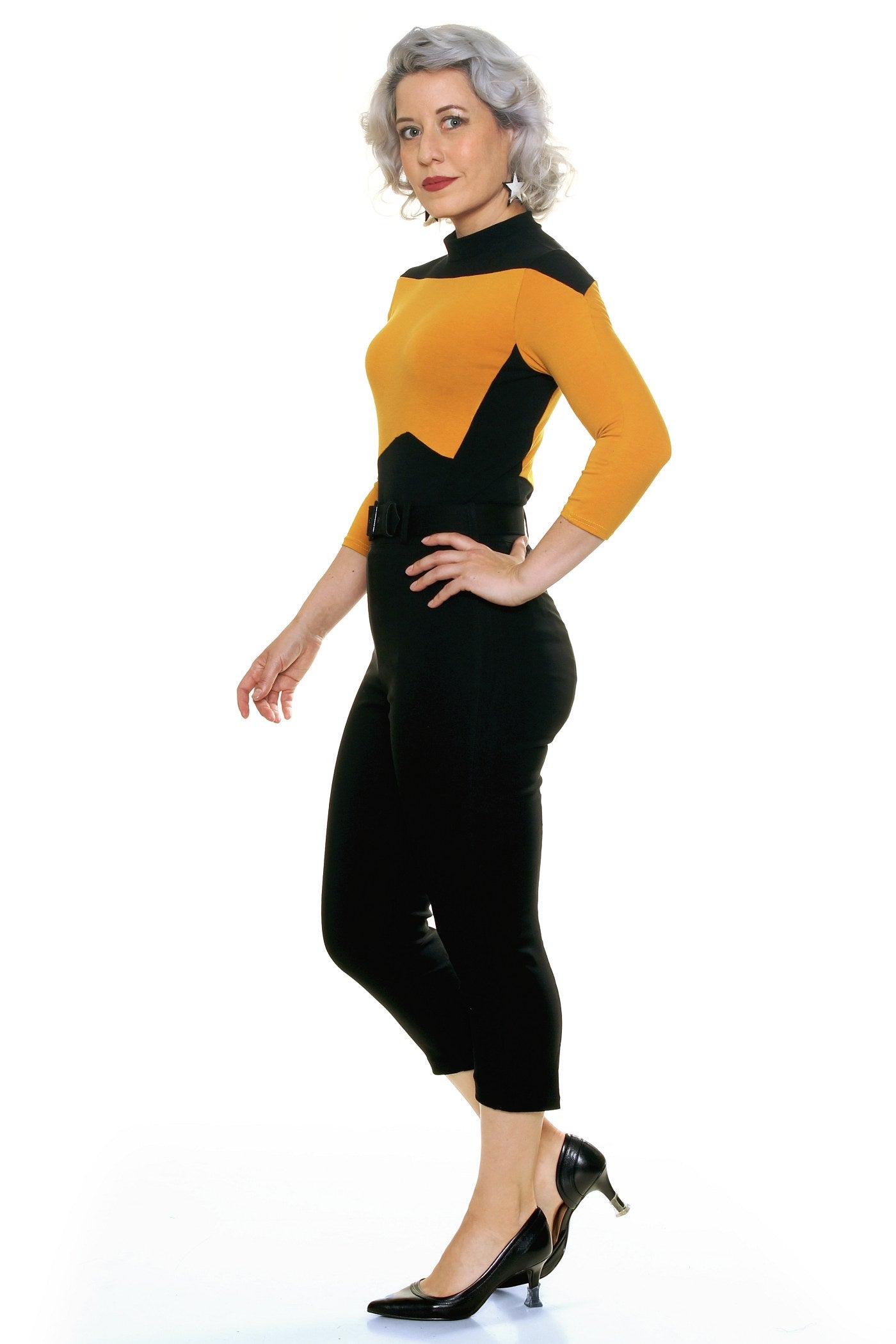 Generation Mod Top in Gold – Pop Galaxy Clothing