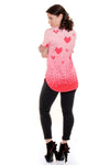 Pixelated Love Loose Fit Tunic